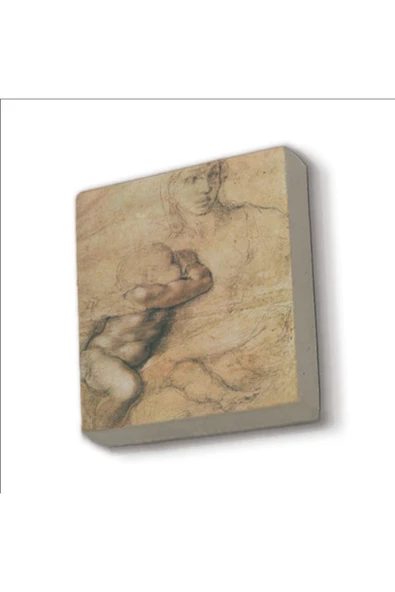 Eskiz çizim (Leonardo Da Vinci) Baskılı Taş Magnet 5X5