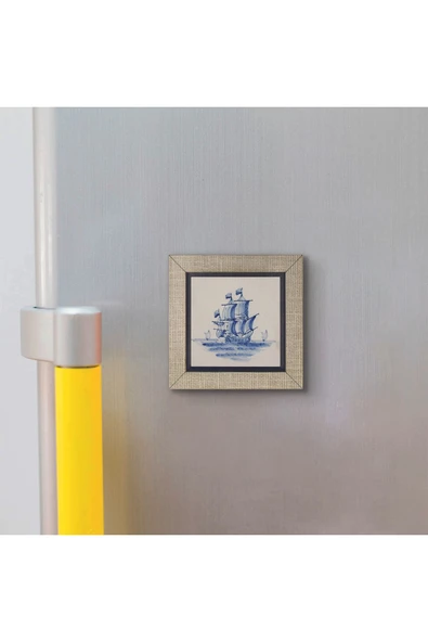 Hollanda Deseni Baskılı MDF Magnet 7X7 - 3