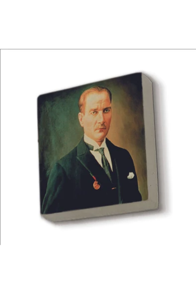 Mustafa Kemal Atatürk Baskılı Taş Magnet 5X5
