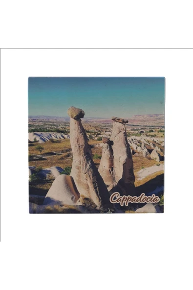 Kapadokya Baskılı Taş Magnet 5X5 - Resim 5