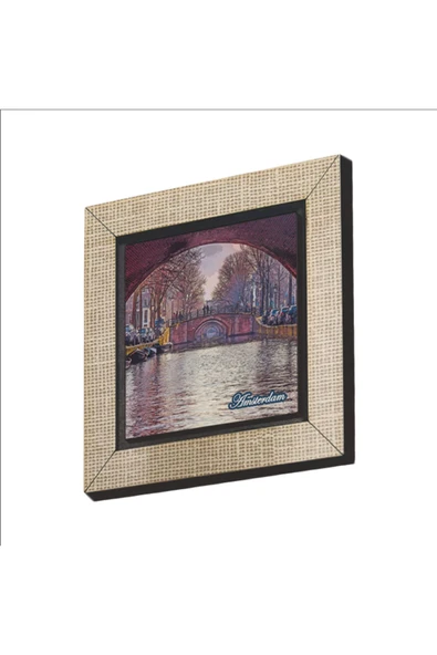 Amsterdam Görseli Baskılı Mdf Magnet(krg-019)buzdolabı Süsü