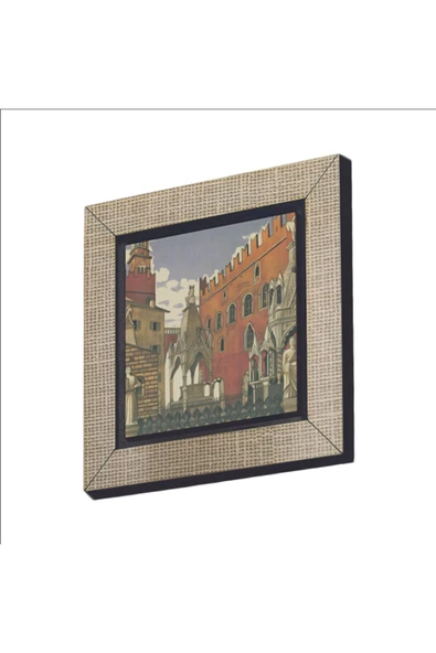 İtalya Görseli Baskılı MDF Magnet 7X7