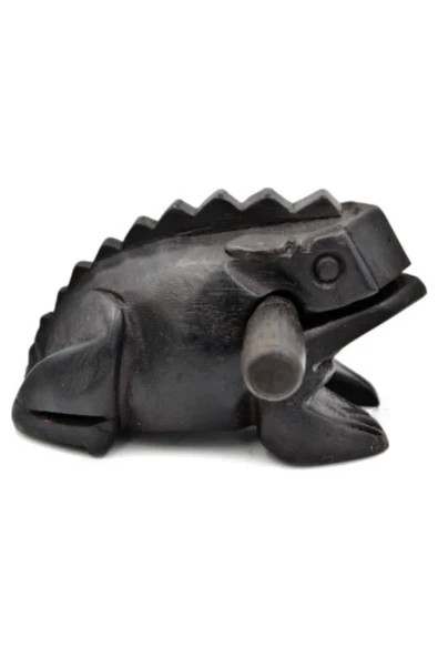 Ses Çıkaran Tayland Şans Kurbağası Kahve Renk 6 cm - 3