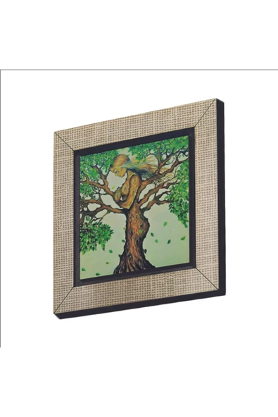 Ağaç Kadın Baskılı MDF Magnet 7X7