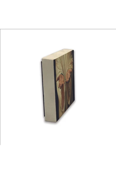 Hz İsa Görseli Baskılı Taş Magnet 5X5 - 4