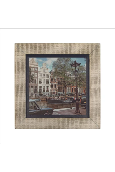 Amsterdam Görseli Baskılı MDF Magnet 7X7 - 4