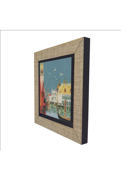 Venedik Görseli Baskılı MDF Magnet 7X7 - 5