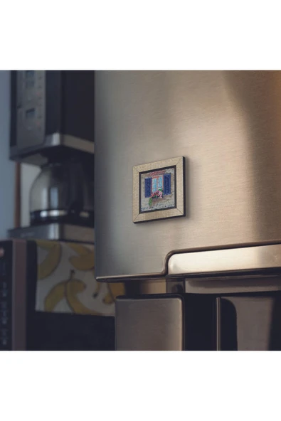 İtalya Görseli Baskılı MDF Magnet 7X7 - 2