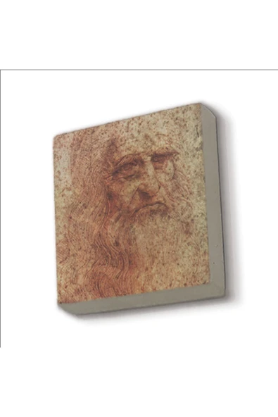 Otoportre (Leonardo Da Vinci, 1512) Baskılı Taş Magnet 5X5