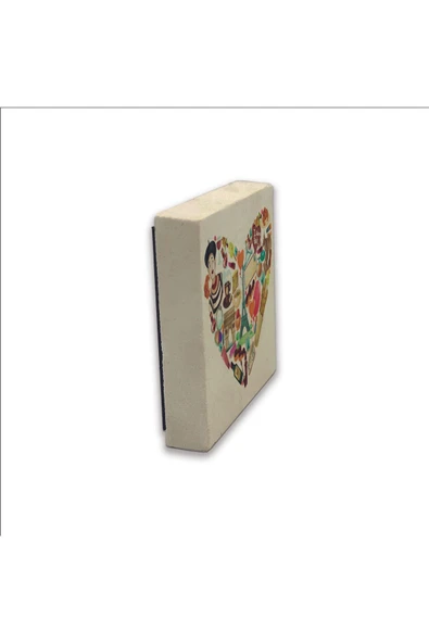 Fransa Sembolleri Baskılı Taş Magnet 5X5 - 4
