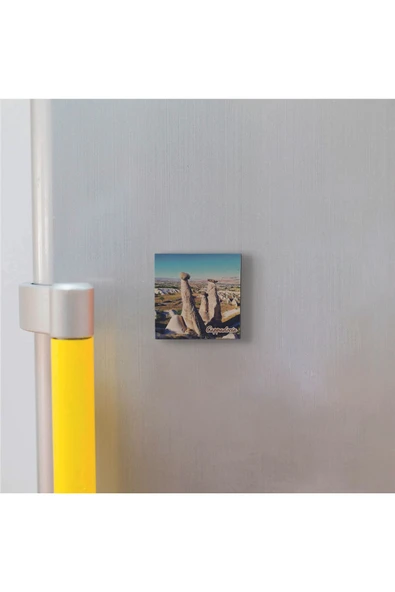 Kapadokya Baskılı Taş Magnet 5X5 - Resim 2