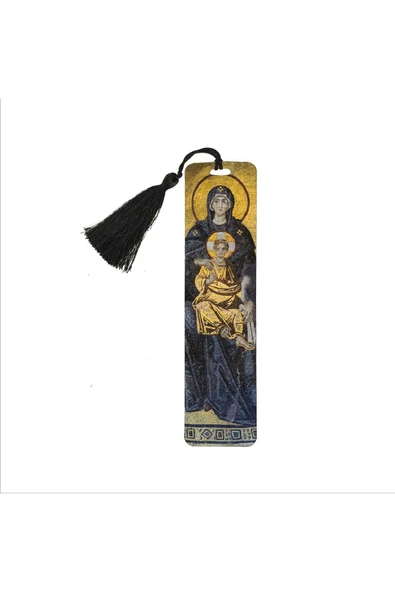Hz. Meryem Ve Isa Baskılı, Püsküllü Kitap Ayracı (hediyelik Bookmark,ayraç-105)