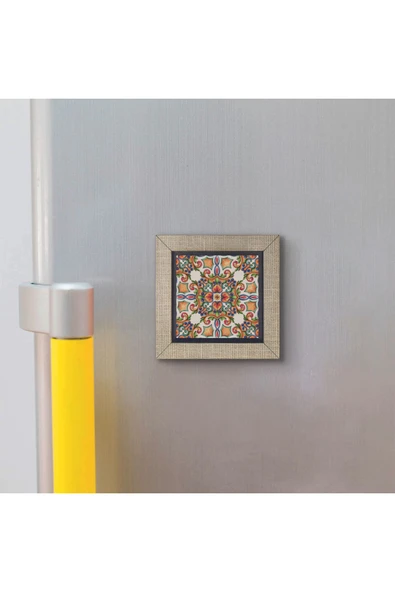 İtalyan Deseni Baskılı MDF Magnet 7X7 - 3