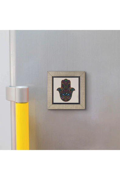 Fatıma’nın Eli Baskılı MDF Magnet 7X7 - 3