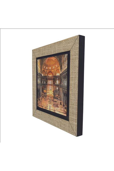 Ayasofya Camii içi  Baskılı MDF Magnet 7X7 - 5