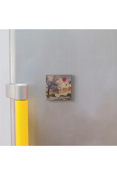 Kapadokya Baskılı Taş Magnet 5X5 - 2