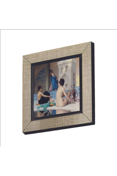Hamam Sefası (Jean-Léon Gérôme, 1881) Baskılı MDF Magnet 7X7