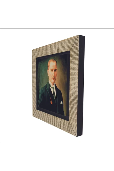 Mustafa Kemal Atatürk Baskılı MDF Magnet 7X7 - 5