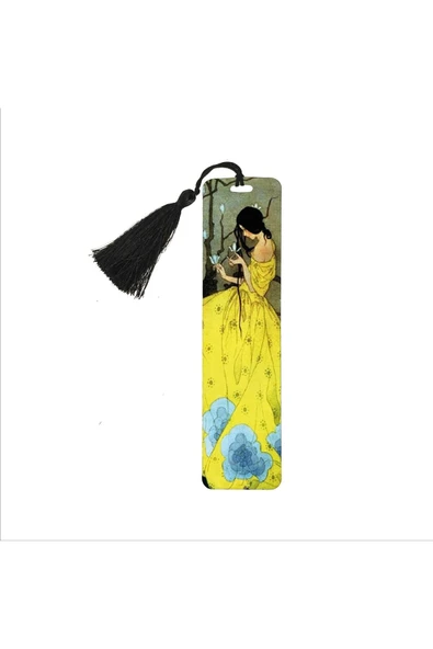 Baharın Vaadi (majorie Miller) Baskılı, Püsküllü Kitap Ayracı (hediyelik Bookmark,ayraç-108)