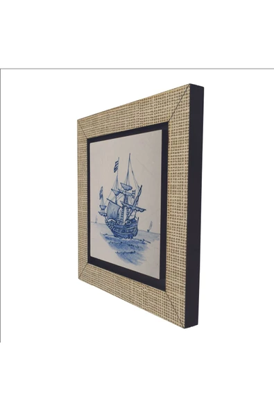 Hollanda Deseni Baskılı MDF Magnet 7X7 - 5