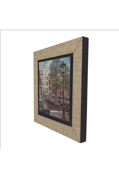Amsterdam Görseli Baskılı MDF Magnet 7X7 - 5