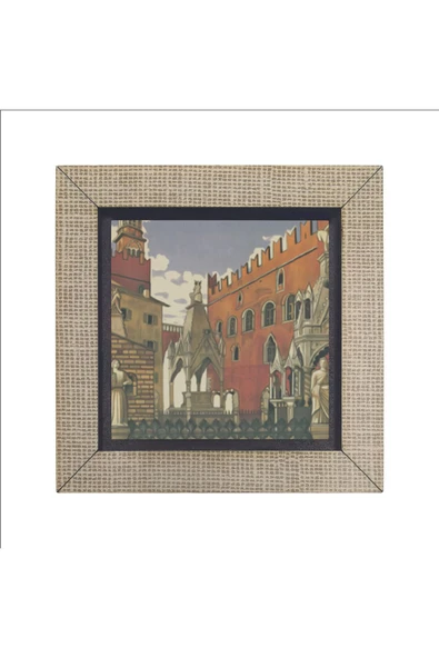 İtalya Görseli Baskılı MDF Magnet 7X7 - 4