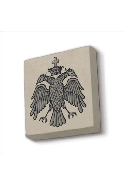 Bizans Kartal Logosu Baskılı Taş Magnet 5X5