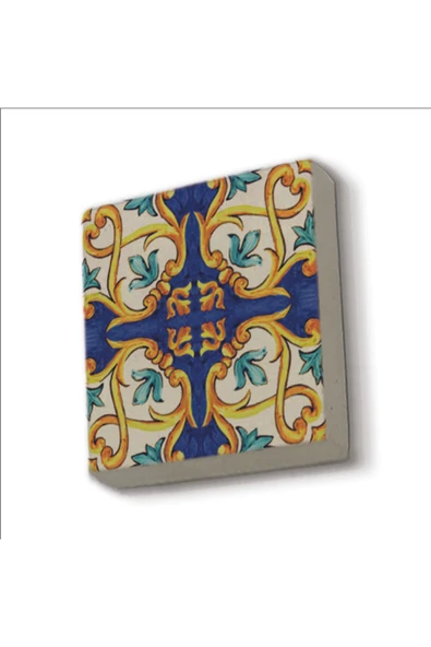 İtalyan Deseni Baskılı Taş Magnet 5X5