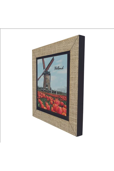 Hollanda Görseli Baskılı MDF Magnet 7X7 - 5