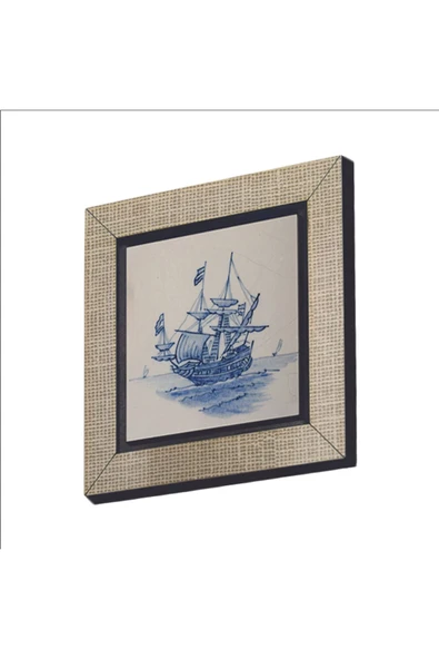 Hollanda Deseni Baskılı MDF Magnet 7X7
