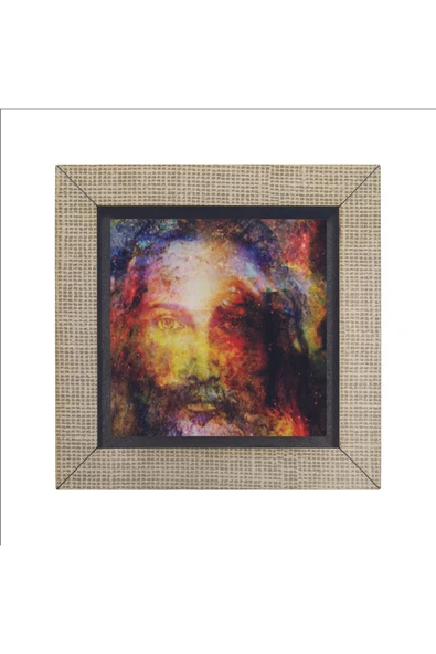 Hz. Isa Görseli Baskılı MDF Magnet 7X7 - 4