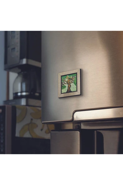 Ağaç Kadın Baskılı MDF Magnet 7X7 - 2