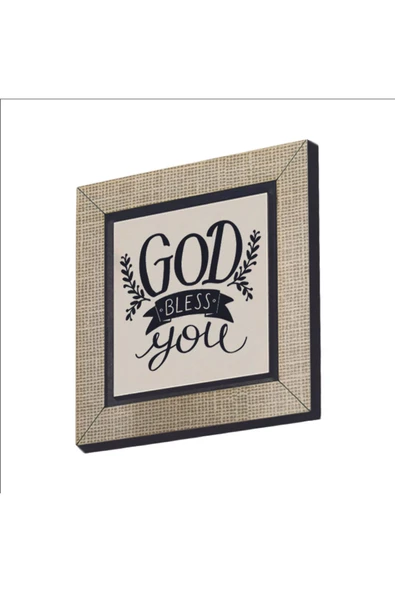 Tanrı seni kutsasın Baskılı MDF Magnet 7X7