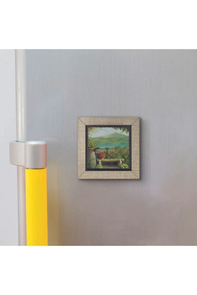 İtalya Görseli Baskılı MDF Magnet 7X7 - 3