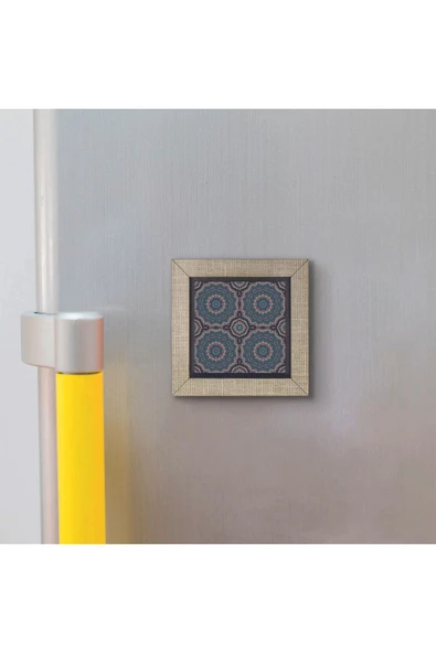 Mandala Baskılı MDF Magnet 7X7 - 3