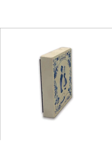 Hollanda Görseli Baskılı Taş Magnet 5X5 - 4