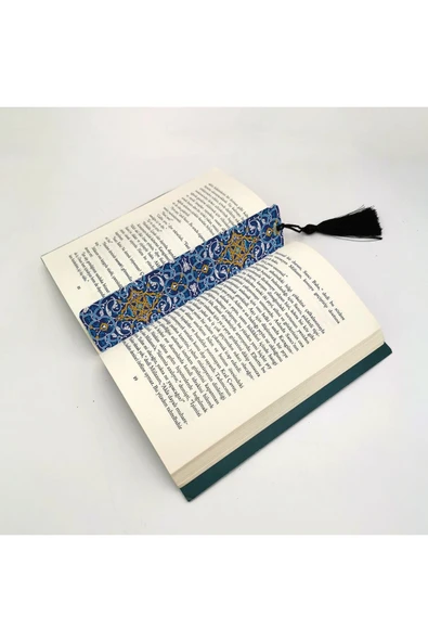 Rumi Desen Baskılı, Püsküllü Kitap Ayracı (hediyelik Bookmark,ayraç-138) - 2