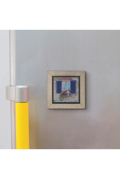 İtalya Görseli Baskılı MDF Magnet 7X7 - 3