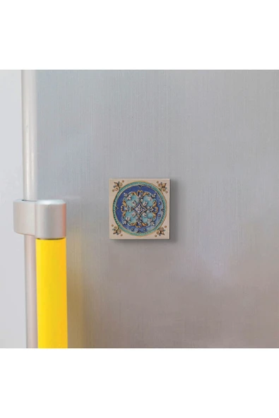 İtalyan Deseni Baskılı Taş Magnet 5X5 - 3