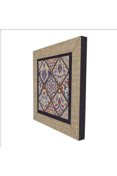 İtalyan Çini Deseni Baskılı MDF Magnet 7X7 - 5