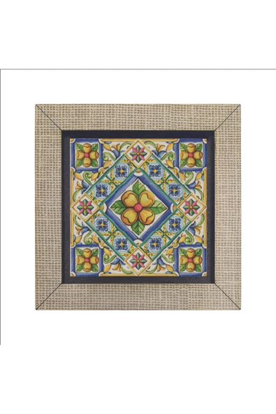 İtalyan Deseni Baskılı MDF Magnet 7X7 - 4