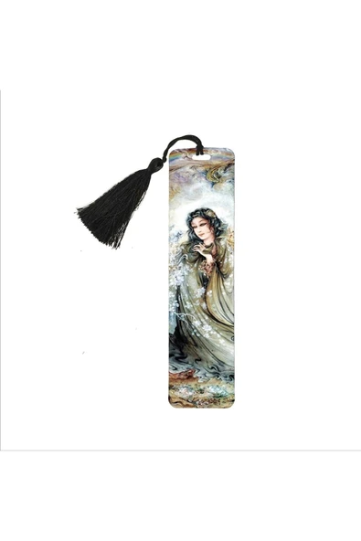 Türk Kızı Baskılı, Püsküllü Kitap Ayracı (hediyelik Bookmark,ayraç-113)