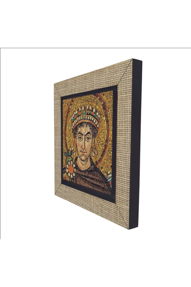 I. Justinianus (Büyük Jüstinyen) Baskılı MDF Magnet 7X7 - 4