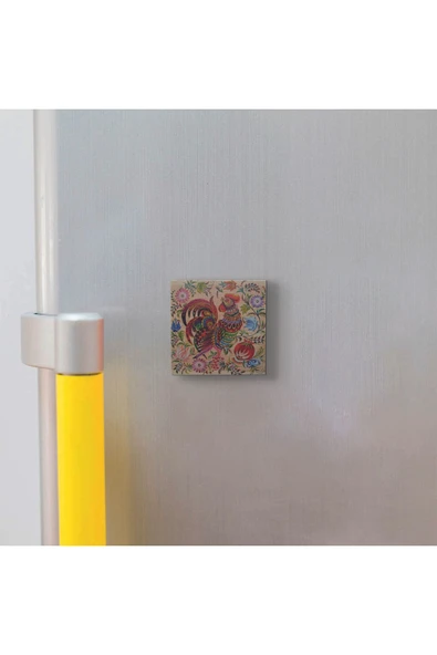 Horoz Baskılı Taş Magnet 5X5 - 3