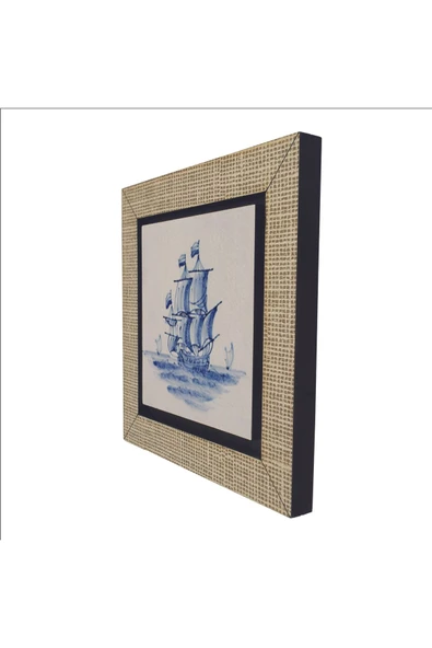 Hollanda Deseni Baskılı MDF Magnet 7X7 - 5