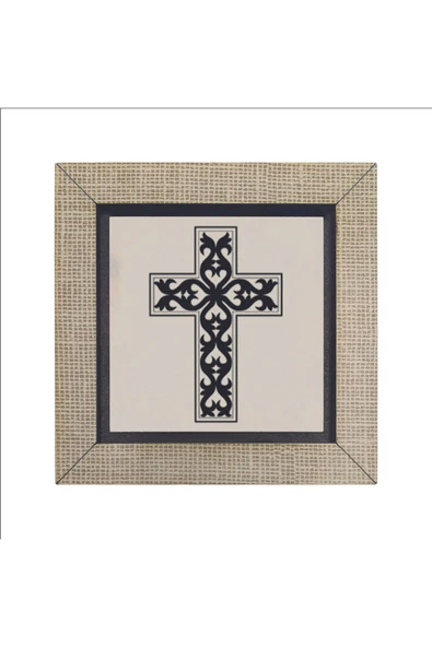 Haç Baskılı MDF Magnet 7X7 - 4