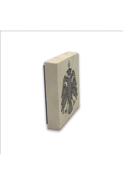 Bizans Kartal Logosu Baskılı Taş Magnet 5X5 - 4