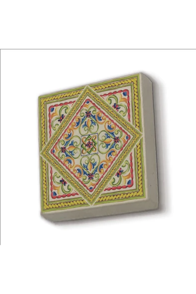İtalyan Deseni Baskılı Taş Magnet 5X5