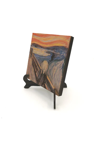 Çığlık (Edvard Munch, 1893) Baskılı MDF Masaüstlük 10X10