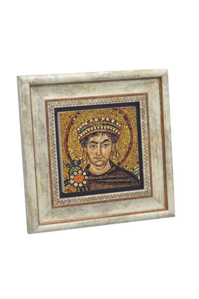 I. Justinianus (Büyük Jüstinyen) Baskılı Taş Tablo 20x20